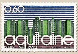 Régions. Aquitaine. 60c. Brun Carminé, Vert Foncé Et Outremer Y1864 - Unused Stamps