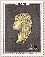 Oeuvres D'art. La Vénus De Brassempouy  2f. Sépia Et Bistre Y1868 - Unused Stamps