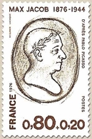 Personnages Célèbres. Max Jacob 80c. + 20c. Brun-rouge Et Brun-olive Y1881 - Unused Stamps
