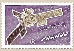 Satellite Symphonie 1f.40 Violet Et Brun-violet Y1887 - Unused Stamps