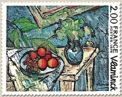 Oeuvres D'art. Nature Morte, De Maurice De Vlaminck (1876-1958) 2f. Polychrome Y1901 - Unused Stamps