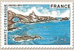 Série Touristique. Biarritz-Côte Basque 1f.40 Brun, Bleu Et Olive Y1903 - Nuevos
