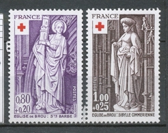 Série Au Profit De La Croix-Rouge. Sculptures Religieuses De L'église De Brou.  2 Valeurs Y1911S - Nuevos