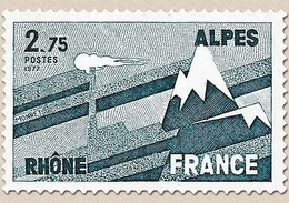 Régions. Rhône-Alpes. 2f.75 Bleu-vert Foncé Y1919 - Unused Stamps