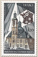 Instituts Catholiques De France. 1f.10 Gris-bleu, Brun Et Brun-olive Y1933 - Nuevos