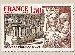 Série Touristique. Abbaye De Fontenay (XII° S.) Côte D'Or. 1f.50 Brun-rouge, Rouge Et Brun-olive Y1938 - Nuovi