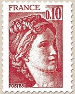 Type Sabine, Tirée D'une Oeuvre Du Peintre Louis David. 1re Série. 10c. Rouge-brun Y1965 - Ungebraucht