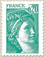 Type Sabine, Tirée D'une Oeuvre Du Peintre Louis David. 1re Série. 20c. Émeraude Y1967 - Nuevos