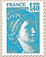 Type Sabine, Tirée D'une Oeuvre Du Peintre Louis David. 1re Série. 1f.40 Bleu Y1975 - Neufs