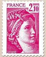 Type Sabine, Tirée D'une Oeuvre Du Peintre Louis David. 1re Série. 2f.10 Rose Carminé Y1978 - Neufs