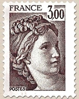 Type Sabine, Tirée D'une Oeuvre Du Peintre Louis David. 1re Série. 3f. Brun Y1979 - Unused Stamps