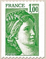 Type Sabine, Tirée D'une Oeuvre Du Peintre Louis David. 1re Série. 1f. Vert Y1981A - Ungebraucht