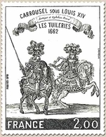 Les Tuileries, 1662. Dessin Du Cabinet Du Roy. Carrousel Sous Louis XIV.  2f. Noir Y1983 - Neufs