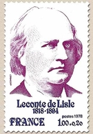 Personnages Célèbres. Leconte De Lisle 1f. + 20c. Lilas-rouge Et Bleu-violet Y1988 - Unused Stamps