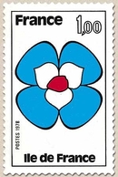 Régions. Ile-de-France. 1f. Noir, Bleu Et Rouge Y1991 - Nuevos