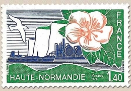 Régions. Haute-Normandie. 1f.40 Vert, Outremer Et Orange Y1992 - Unused Stamps