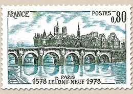 Série Touristique. Le Pont-Neuf De Paris 80c. Vert-noir Et Bleu-vert Y1997 - Neufs
