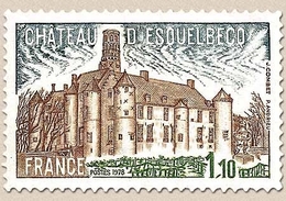 Série Touristique. Château D'Esquelbecq 1f.10 Brun, Gris-bleu Et Vert Y2000 - Ungebraucht