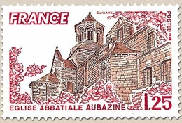 Série Touristique. Eglise Abbatiale Aubazine 1f.25 Carmin Et Brun-rouge Y2001 - Nuovi