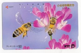 TELECARTE JAPON INSECTE ABEILLE - Abeilles