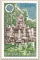 Europa. Monuments. Fontaine Du Parc Floral De Paris 1f.40 Bleu, Vert Et Brun Y2009 - Unused Stamps