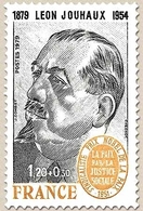 Personnages Célèbres. Léon Jouhaux 1f.20 + 30c. Gris-noir Et Ocre Y2030 - Neufs