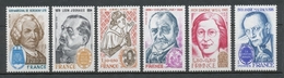 Série Personnages Célèbres. 6 Valeurs Y2032BS - Unused Stamps