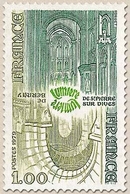 Série Touristique. Abbayes Normandes 1f. Vert-bleu, Vert-olive Et Vert Y2040 - Neufs
