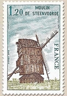 Série Touristique. Moulin De Steenvoorde (Nord) 1f.20 Turquoise, Olive Et Brun-lilas Y2042 - Unused Stamps