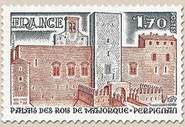 Série Touristique. Palais Des Rois De Majorque 1f.70 Brun-rouge Et Gris-bleu Y2044 - Nuevos