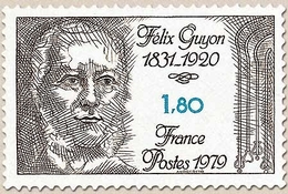 Félix Guyon (1831-1920), Chirurgien Français. Maître De L'école Urologique Française. 1f.80 Brun Et Vert-bleu Y2052 - Unused Stamps