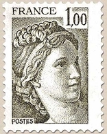 Type Sabine. 1f. Olive Y2057 - Ungebraucht