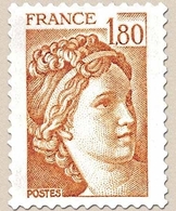 Type Sabine. 1f.80 Ocre Orangé Y2061 - Neufs