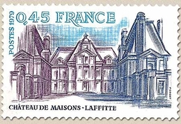 Série Touristique. Château De Maisons-Laffitte  45c. Bleu, Turquoise Et Violet Y2064 - Nuevos