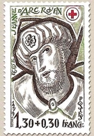 Au Profit De La Croix-Rouge. Vitraux De L'église Jeanne D'Arc à Rouen . Simon Le Magicien  1f.30 + 30c. Y2071 - Unused Stamps