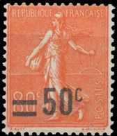 Type Semeuse Lignée (203) Surchargé. 50c. Sur 80c. Rouge (203) Neuf Luxe ** Y220 - Unused Stamps