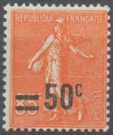Type Semeuse Lignée (204) Surchargé. 50c. Sur 85c. Rouge (204) Neuf Luxe ** Y221 - Unused Stamps