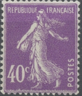 Type Semeuse Fond Plein, Inscriptions Grasses, Type II. 40c. Violet Neuf Luxe ** Y236 - Unused Stamps