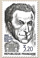 Hommage à Charles Dullin. Portrait. 3f.20 Noir Et Bleu Y2390 - Unused Stamps