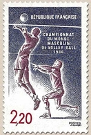 Championnat Du Monde Masculin De Volley-ball. 2f.20 Violet, Brun-lilas Et Rouge Y2420 - Unused Stamps