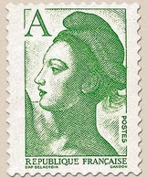 Type Liberté Avec Lettre A (valeur Du Tarif Postal Pour P.N.U. De 20 Gr Maximum : 1 F. 90 à Compter Du 1.8.86) Y2423 - Ongebruikt