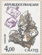 Série Nature De France. Minéraux. Calcite  4f. Brun Clair, Noir Et Lilas Y2431 - Unused Stamps
