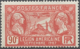 Visite De La Légion Américaine. Motier  Et Washington. Spirit Of Saint-Louis. 90c. Rouge Neuf Luxe ** Y244 - Neufs