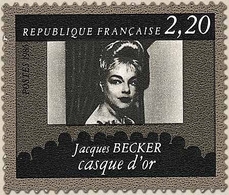 Cinquantenaire De La Cinémathèque Française. Jacques Becker - Casque D'or  2f.20 Noir Et Gris Y2441 - Neufs