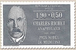 Personnages Célèbres Médecins Et Biologistes. Charles Richet, Physiologiste (1850-1935). 1f.90 + 50c Y2454 - Ongebruikt