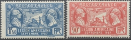 Série Visite De La Légion Américaine. Motier Et Washington. Le "Spirit Of Sain-Louis". 2 Valeurs Neuf Luxe ** Y245S - Unused Stamps