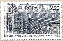 Europa. Architecture Moderne. 57 Métal, Boulogne-Billancourt. 2f.20 Bleu Et Vert Y2471 - Ongebruikt