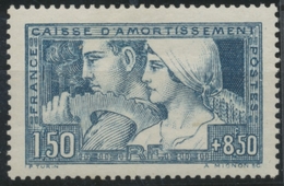 Au Profit De La Caisse D'Amortissement, Type I.  "Le Travail".  1f.50 + 8f.50 Bleu Neuf Luxe ** Y252 - Unused Stamps