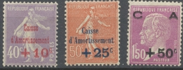 Série Au Profit De La Caisse D'Amortissement. 3 Valeurs Neuf Luxe ** Y251S - Unused Stamps