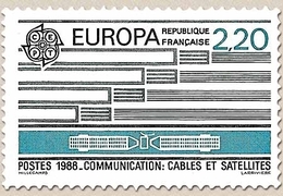 Europa. Transports Et Communication. Câbles Et Satellites 2f.20 Bleu-vert Et Gris Y2531 - Unused Stamps